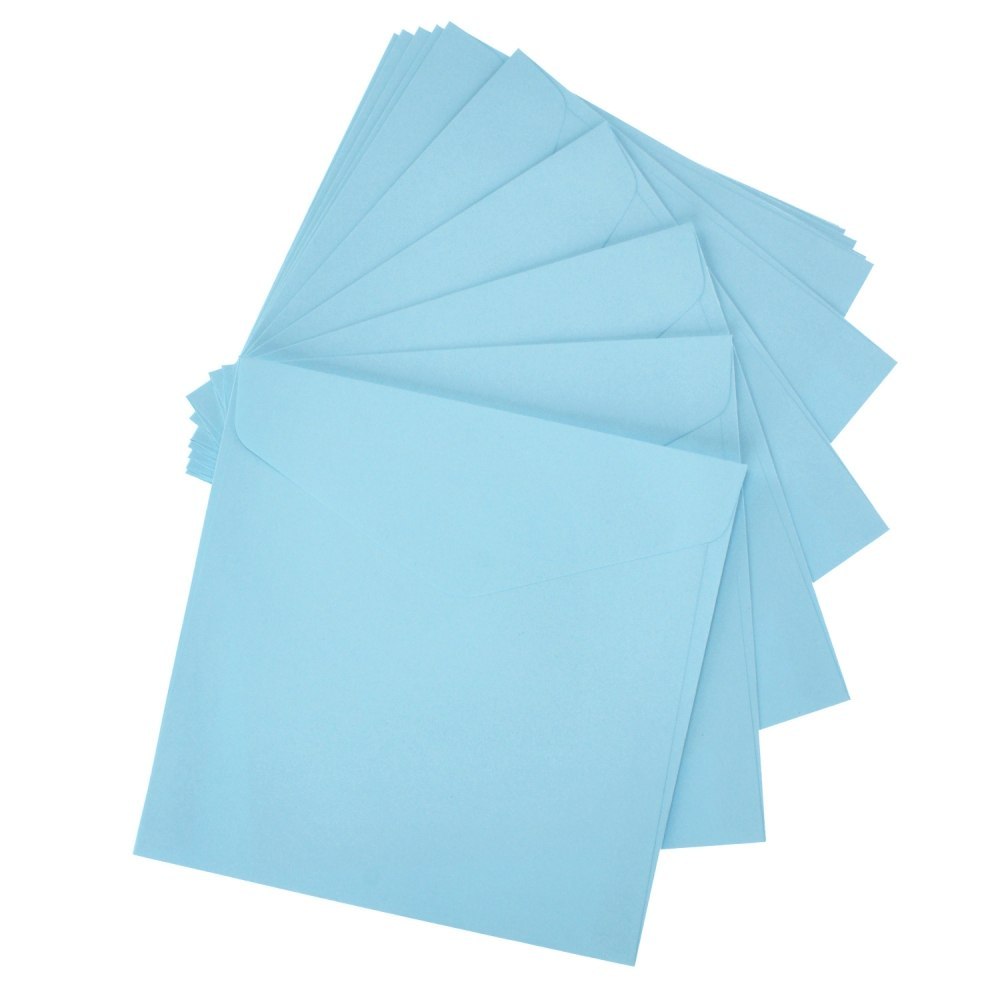 UMSCHLAG 160X160 UNGLUE SATIN BLAU PACKUNG MIT 10 STÜCK. PAPIERGALERIE 280327 ARGO